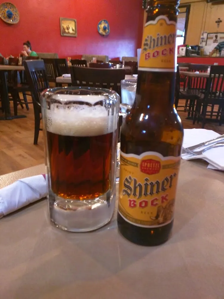 Cold Shiner Bock in a Frosted Mug