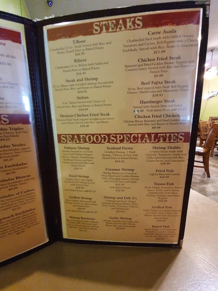 El Vaquero Mexican Restaurant Menu image 2