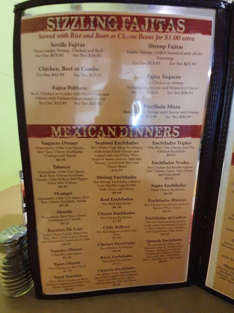 El Vaquero Mexican Restaurant Menu image 3